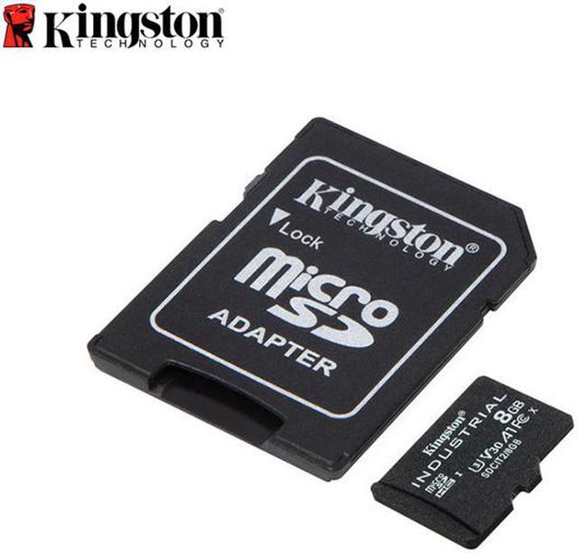 Alt view image 3 of 14 - Kingston 8GB Industrial microSD UHS-I U3 V30 A1 Memory Card, Includes SD adapter SDCIT2/8GB