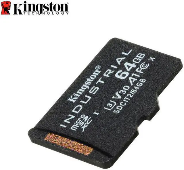 Alt view image 5 of 12 - Kingston 64GB Industrial microSD UHS-I U3 V30 A1 Memory Card, Includes SD adapter SDCIT2/64GB