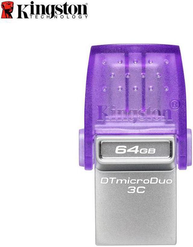 Alt view image 2 of 20 - Kingston 64GB DataTraveler microDuo 3C USB Flash Drive USB Type-C and Type-A Flash Drive
