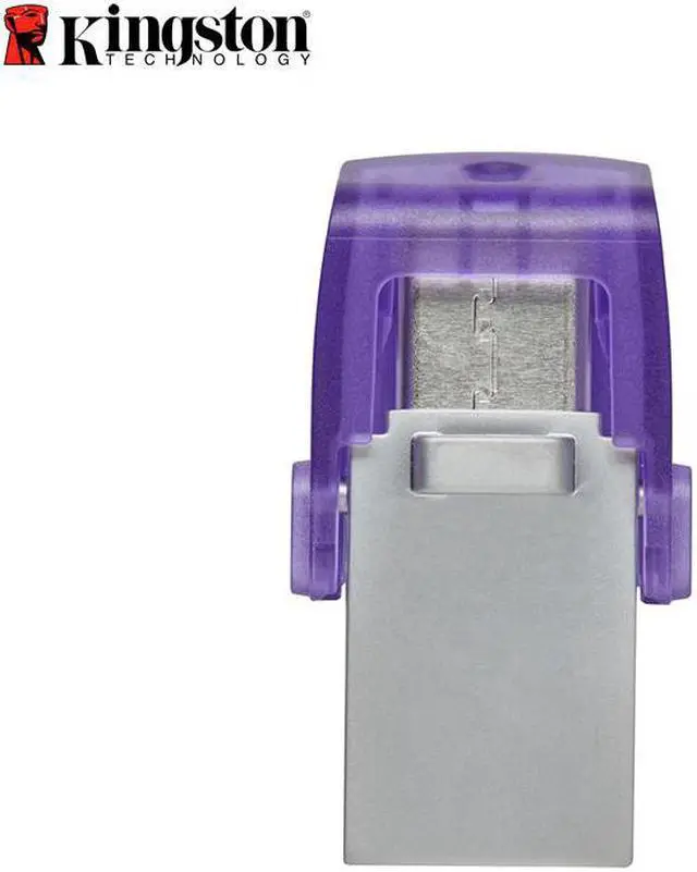 Alt view image 3 of 20 - Kingston 256GB DataTraveler microDuo 3C USB Flash Drive USB Type-C and Type-A Flash Drive