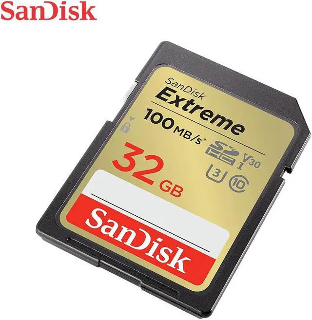Alt view image 3 of 4 - SanDisk 32GB Extreme SDXC UHS-I/U3 Class 10 V30 Memory Card, Speed Up to 100MB/s (SDSDXVT-032G-GNCIN)