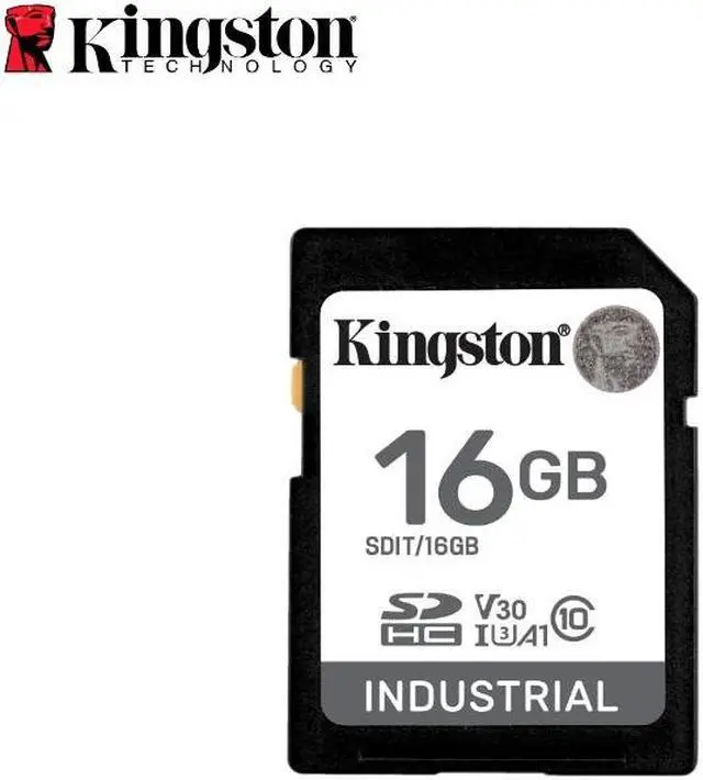 Main image of Kingston 16GB Industrial SD Memory Card UHS-I U3 V30 A1 Ideal for Extreme Conditions SDIT/16GB