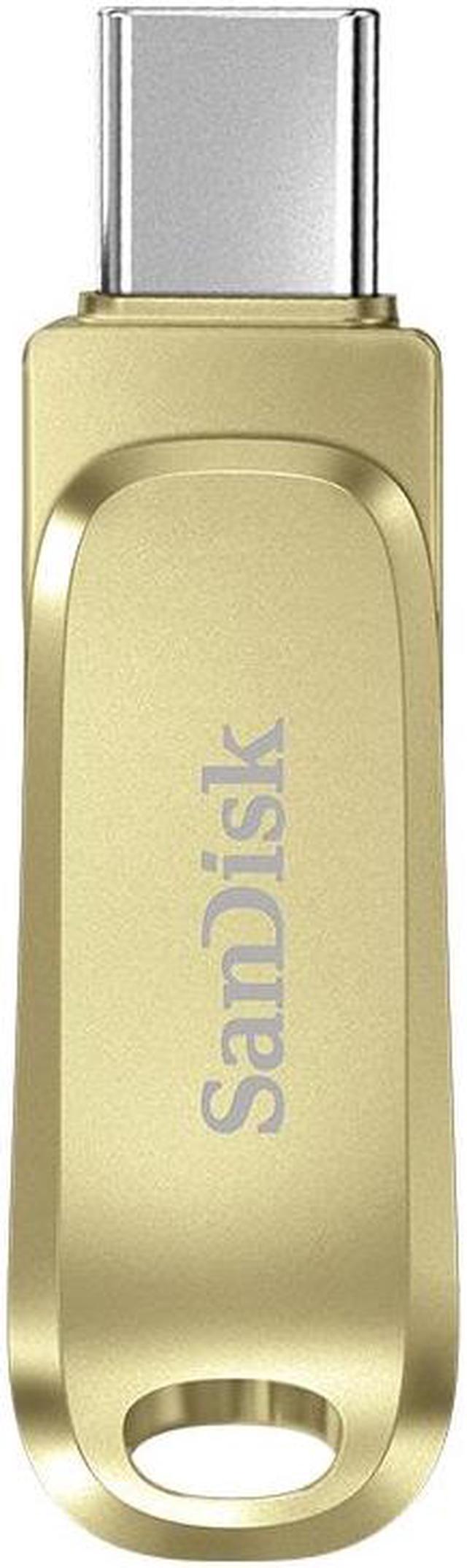Alt view image 4 of 12 - SanDisk 512GB Ultra Dual Drive Luxe USB Type-C  USB 3.2 Gen 1 Flash Drive [GOLD] SDDDC4-512G-G46GD