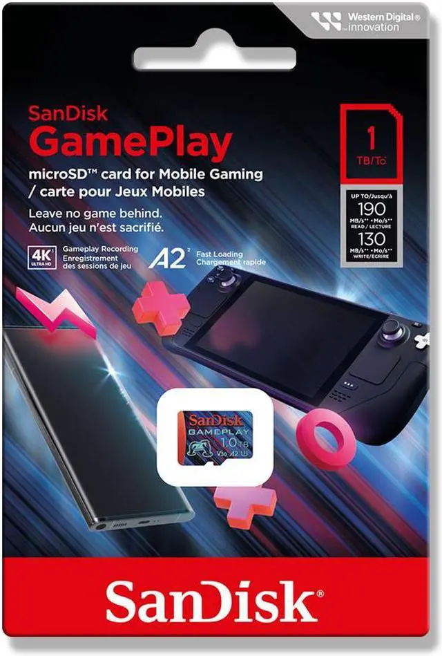Alt view image 4 of 4 - SanDisk 1TB GamePlay microSD Card for Mobile and Handheld Console Gaming SDSQXAV-1T00-GN6XN