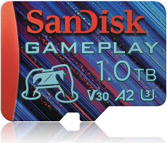 Alt view image 3 of 4 - SanDisk 1TB GamePlay microSD Card for Mobile and Handheld Console Gaming SDSQXAV-1T00-GN6XN