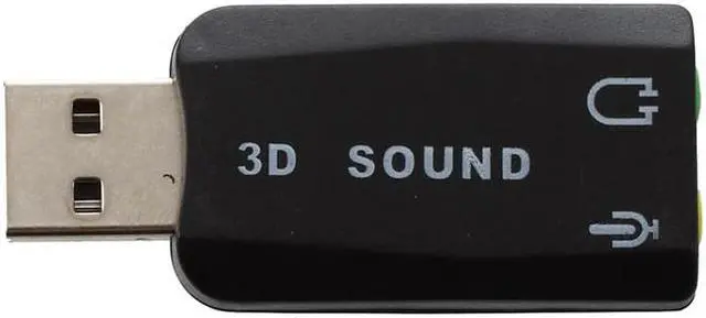 Alt view image 3 of 5 - 3D Audio Sound Card miniphone Earphone Adapter