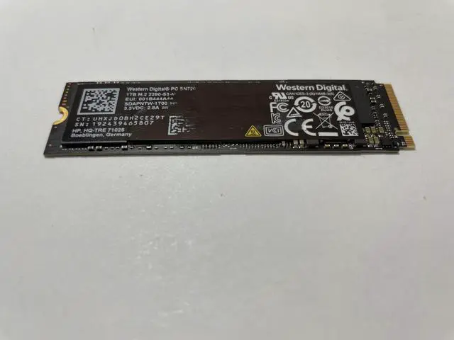 Alt view image 2 of 5 - SDAPNTW-1T00 Western Digital PC SN720 1TB TLC Pcie 3.0 X4 Nvme M.2 2280 SSD M.2 SSD / Solid State Drive