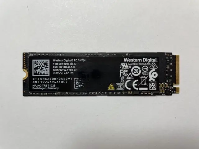 Main image of SDAPNTW-1T00 Western Digital PC SN720 1TB TLC Pcie 3.0 X4 Nvme M.2 2280 SSD M.2 SSD / Solid State Drive