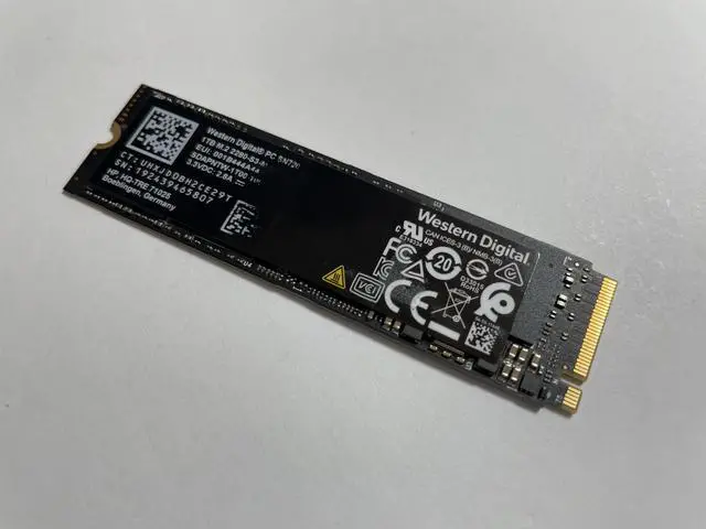 Alt view image 4 of 5 - SDAPNTW-1T00 Western Digital PC SN720 1TB TLC Pcie 3.0 X4 Nvme M.2 2280 SSD M.2 SSD / Solid State Drive