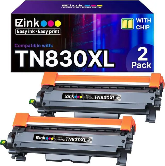 Main image of E-Z Ink Compatible TN830 Toner Cartridge Replacement for Brother TN830XL TN830 TN 830 Toner Cartridges with Brother DCP-L2640DW HL-L2460DW HL-L2480DW HL-L2400D HL-L2405W MFC-L2820DW Printer (2 Black)