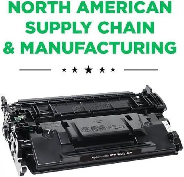 Alt view image 2 of 6 - Clover Remanufactured Toner Cartridge (Reused OEM Chip) Replacement for HP 148X (W1480X) | Black | High Yield