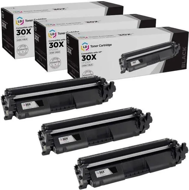 Main image of LD Products Toner Cartridge Replacements Compatible with HP 30X CF230X High Yield (3-Pack, Black) Compatible with Printers M203d, M203dn, M203dw, MFP M227d, MFP M227fdn, MFP M227fdw, and MFP M227sdn