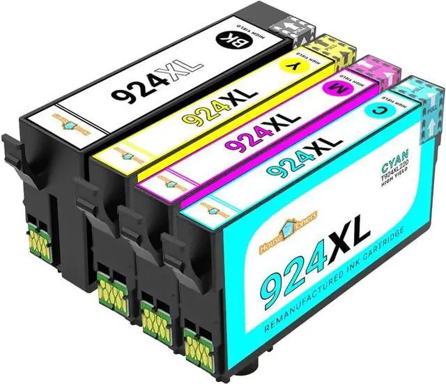 Alt view image 2 of 4 - Remanufactured 4-Pack Replacement for Epson T924XL Ink Cartridge for Epson Workforce Pro WF-C4810 Color MFP WF-C4310 (BCMY)