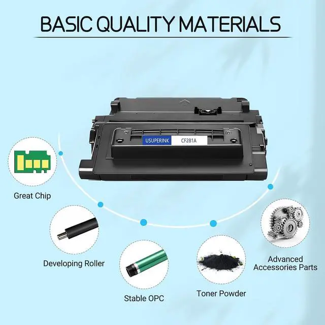Alt view image 4 of 7 - 2PK Compatible Toner Cartridge Replacement for HP 81A CF281A Work with Laserjet Enterprise MFP M605 M604 M604N M604DN M605N M605DN M605X M630 M606 M630h M630dn Printer (Black, 10,500 Pages)