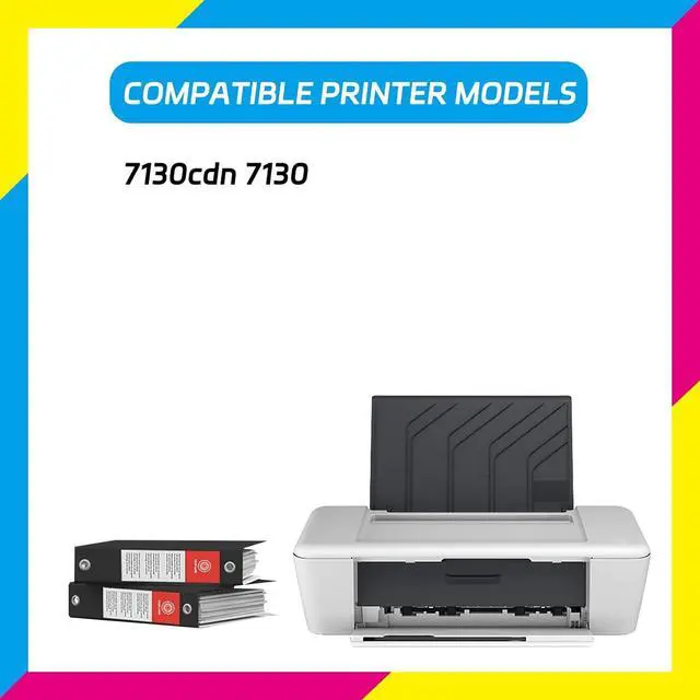 Alt view image 2 of 7 - 7130cdn Drum Unit Compatible for Dell 7130cdn 7130 Printers, High Yield 80000 Pages, with Chip High-Definition Printing (4-Pack BK/C/M/Y)
