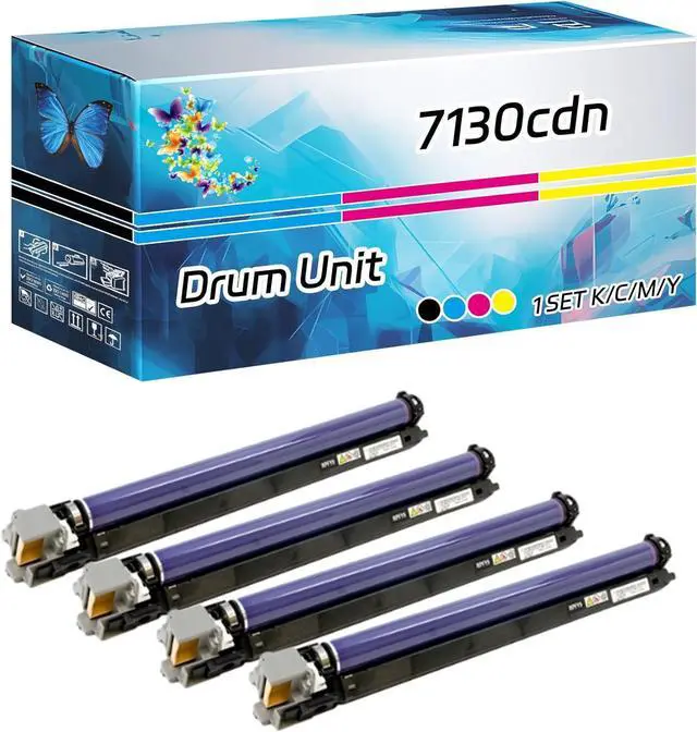 Main image of 7130cdn Drum Unit Compatible for Dell 7130cdn 7130 Printers, High Yield 80000 Pages, with Chip High-Definition Printing (4-Pack BK/C/M/Y)