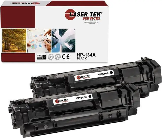 Main image of Laser Tek Services 134A Toner Cartridge 2 Pack - Compatible Replacment for 134A W1340A Works with HP Laserjet M209dw M209dwe, MFP M234dw M234dwe M234sdw M234sdwe Printers