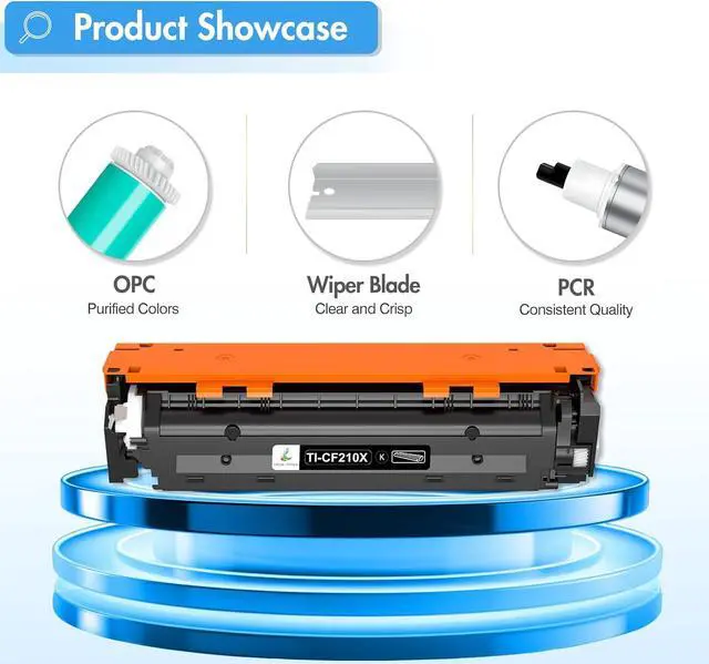 Alt view image 6 of 7 - TRUE IMAGE Compatible Toner Cartridge Replacement for HP 131A 131X Laserjet Pro 200 Color M251nw M251n MFP M276nw M276n CF210X CF210A CF211A CF212A CF213A Printer (Black Cyan Yellow Magenta, 5-Pack)