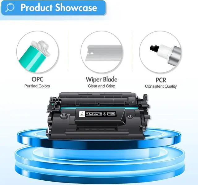 Alt view image 5 of 7 - Compatible Toner Cartridge Replacement for Canon 121 CRG-121 CRG121 for Canon imageCLASS D1620 D1650 High Yield Ink Printer (Black, 2-Pack)