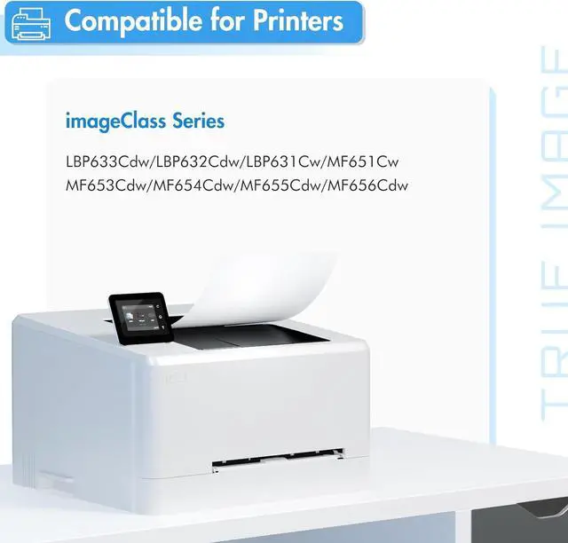 Alt view image 2 of 7 - 067 Toner Cartridge Set 067H MF656Cdw MF654Cdw Compatible for Canon 067 Color ImageCLASS LBP632Cdw LBP633Cdw MF653Cdw Printer High Yield Ink 4 Pack