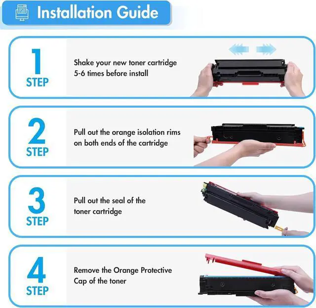 Alt view image 5 of 7 - 067 Toner Cartridge Set 067H MF656Cdw MF654Cdw Compatible for Canon 067 Color ImageCLASS LBP632Cdw LBP633Cdw MF653Cdw Printer High Yield Ink 4 Pack
