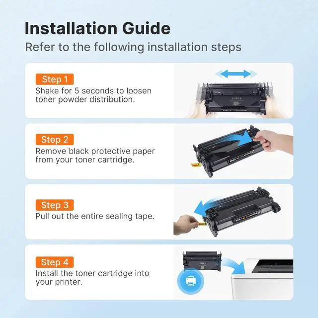 Alt view image 5 of 7 - E-Z Ink 58A Toner Cartridge Black Compatible Replacement for HP 58A 58X CF258A CF258X Toner to use with Laserjet Pro MFP M428fdw M404dn M404n M404dw M428fdn M430f M406dn Printer (2 Black with Chip)