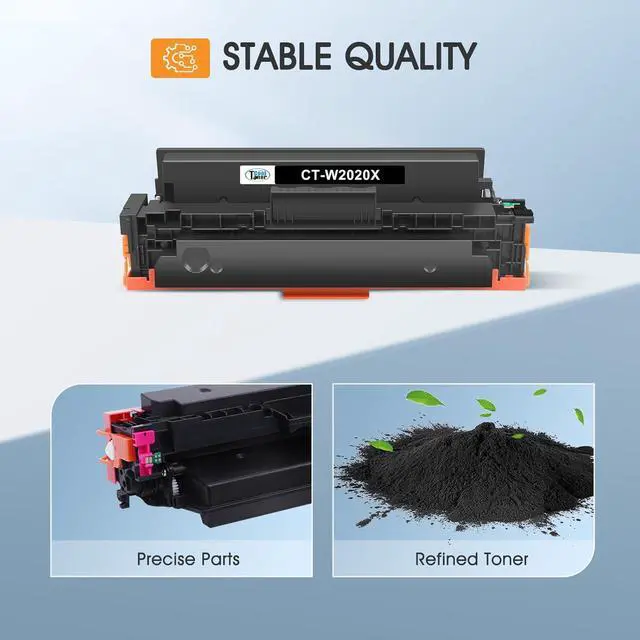 Alt view image 4 of 6 - 414X Black Toner Cartridge Compatible Replacement for HP 414X 414A W2020X W2020A for HP Color Pro MFP M479fdw M454dw M479fdn M479dw M454dn M479 M454 Printer Ink (Black, 2Pack)