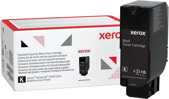 Main image of Xerox Genuine VersaLink C625 Black Toner Cartridge, 8,000 Page Yield, 006R04616