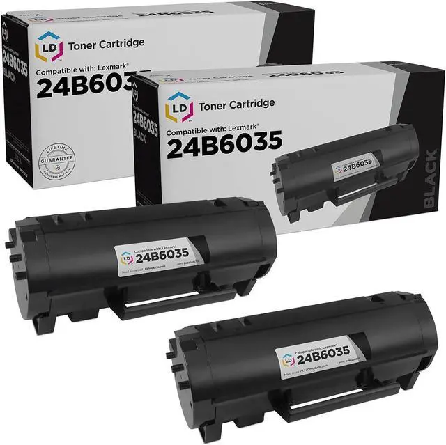 Main image of LD Products Toner Cartridge Replacement Compatible with Lexmark M1145 24B6035 (Black, 2-Multipack) Compatible with MS Series M1145 X Series XM1145