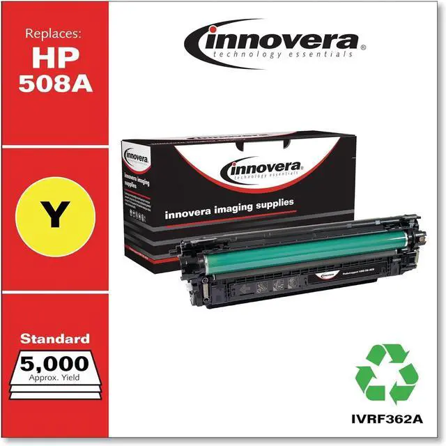 Alt view image 2 of 7 - Innovera Remanufactured Yellow Toner, Replacement for 508A (CF362A), 5,000 Page-Yield