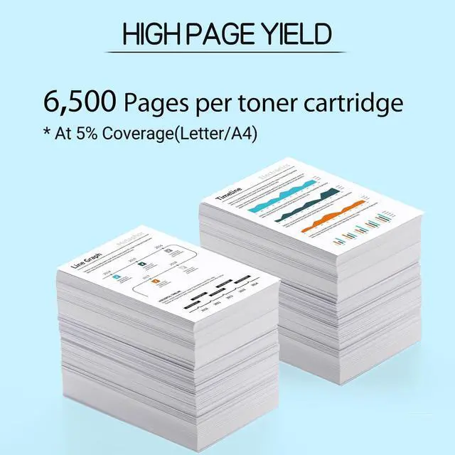 Alt view image 2 of 7 - TN433 TN436 Toner Cartridge Replacement Compatible for Brother TN-436 TN-433 TN-431 Work with HL-L8260CDW HL-L8360CDW MFC-L8610CDW MFC-L8900CDW HL-L9310CDW Printer (Black,Yellow,Cyan,Magenta 4 Pack)