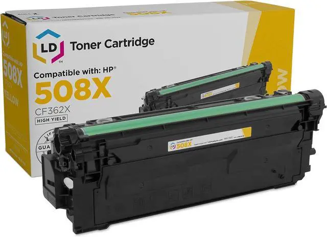 Main image of LD Compatible Toner Cartridge Replacement for HP 508X CF362X High Yield (Yellow) Compatible with M533X M552dn M553dh M553dn M553n M577c M577dn M577f M577z