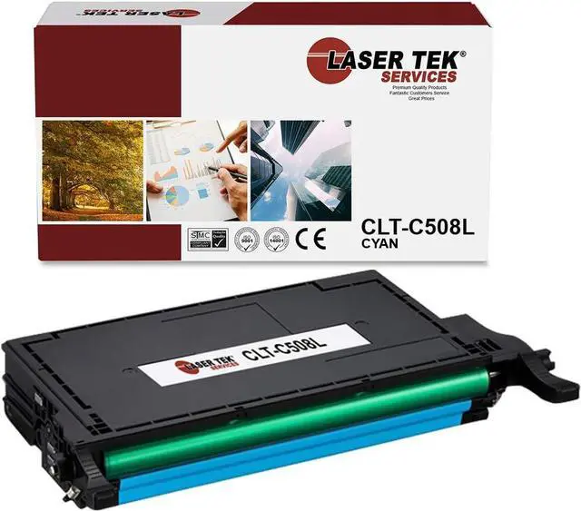 Main image of Laser Tek Services Compatible Toner Cartridge Replacement for Samsung CLT508L CLT-C508L Works with Samsung CLP-620 670, CLX-6220 Printers (Cyan, 1 Pack) - 4,000 Pages