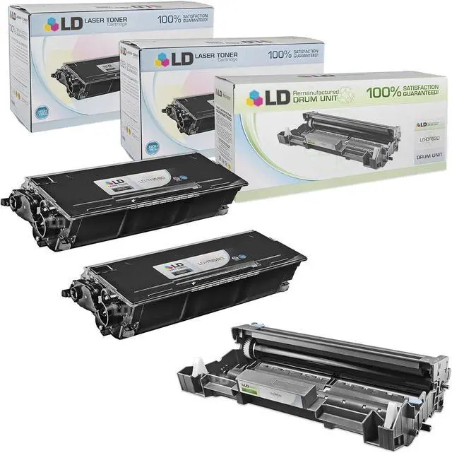 Main image of LD Products Toner Cartridge & Drum Unit Replacements for Brother TN580 High Yield & DR520 (2 Toners, 1 Drum, 3-Pack) Compatible with DCP-8060 DCP-8065 DCP-8065DN HL-5200 HL-5240 HL-5240LT HL-5250 HL