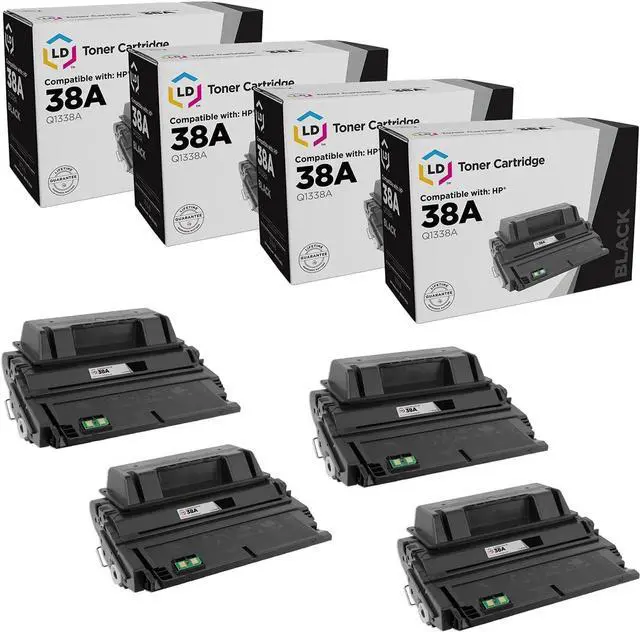 Main image of LD Replacement Toner Cartridge Compatible with HP 38A Q1338A (Black, 4-Pack) Compatible with HP Printer Models Laserjet 4200 4200dtn 4200dtns 4200dtnsl 4200n 4200tn