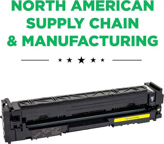 Alt view image 2 of 6 - Clover Remanufactured Toner Cartridge (Reused OEM Chip) Replacement for HP 215A (W2312A) | Yellow