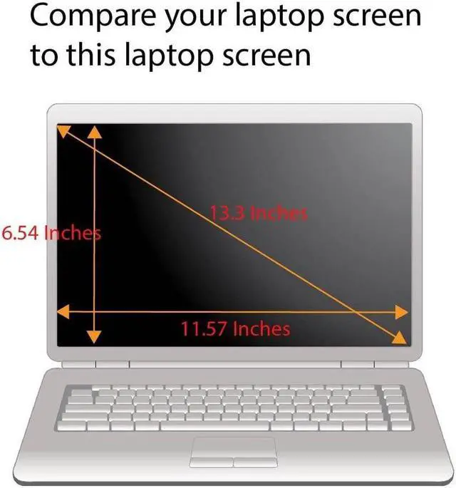 Alt view image 4 of 6 - Tempered Glass Screen Protector for 13.3 Inches Laptop, 9H Hardness and Crystal Clear, Compatible with Any 13.3 inch Touch Screen Laptop