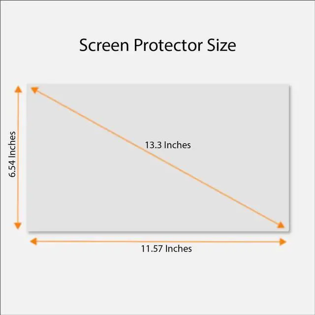 Alt view image 3 of 6 - Tempered Glass Screen Protector for 13.3 Inches Laptop, 9H Hardness and Crystal Clear, Compatible with Any 13.3 inch Touch Screen Laptop