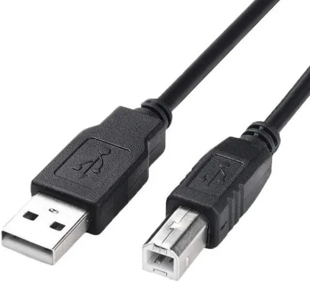Main image of Printer to Computer USB Scanner Cable High Speed A Male to B Male Cord Compatible with HP, Canon, Dell, Epson, Lexmark, Xerox, Samsung and More (10FT)