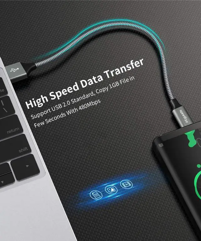 Alt view image 4 of 7 - USB C Cable Fast Charging [4-Pack 1/3/6/10 ft] Nylon Braided Type C Charger Cord Compatible with  Galaxy S10 S9 S8 Plus S10E Note 20 10 9 8 A10e A20 A30 A50 A70 A51 A71 LG G6 G7 G8