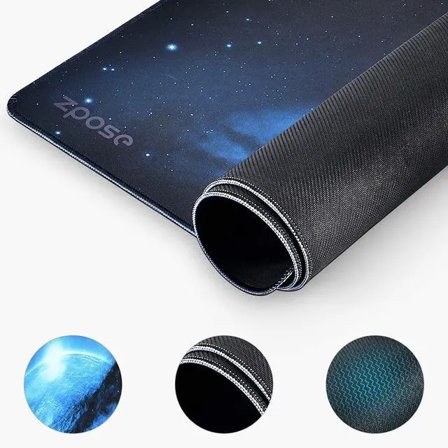 Alt view image 2 of 7 - Large Mouse Pad, Zpose Mouse Pad Gaming, XXL Large Mouse Pad 31.5 x 15.75In, Large Extended Gaming Keyboard Mouse Pad, Large Gaming Mouse Pad with Nonslip Base, Desk Pad Keyboard Mat for Gamer (TK)