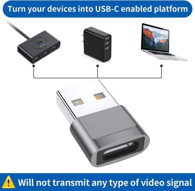 Alt view image 2 of 7 - USB C Female to USB Male Adapter (4-Pack) Type C to USB A Charger Converter for iPhone 15 14 13 12 11 Plus Pro Max Samsung Galaxy S23 S22 S21 Ultra Apple iWatch Watch Series 7 8 SE AirPods iPad