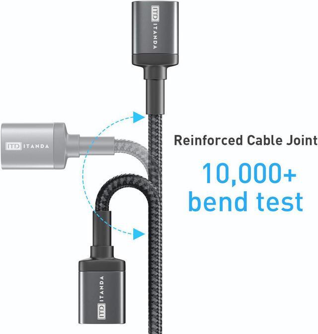 Alt view image 4 of 7 - Android Auto USB C Cable 5FT USB-C 3.1 Gen 2 Braided 3A Fast Charging & 10Gbps Data Transfer CarPlay Cable for iPhone 15/15 Pro Max Galaxy S22 S21 Note 20 Pixel 6 5