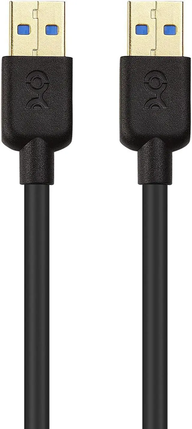 Alt view image 4 of 4 - Cable Matters Short USB to USB Cable (USB Male to Male Cable) in Black - 3 Feet