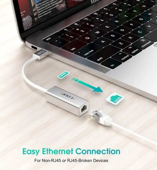 Alt view image 4 of 7 - USB 3.0 Ethernet Wired RJ45 LAN Network Adapter 10/100/1000 for Desktop Laptop PC, Support Windows 10/8.1/8/7/Vista/XP Mac OS X