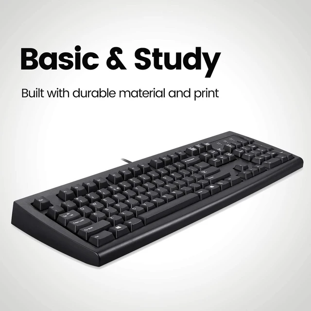 Alt view image 7 of 7 - Perixx Periboard-107 Wired PS2 Full Size Keyboard, US English Layout