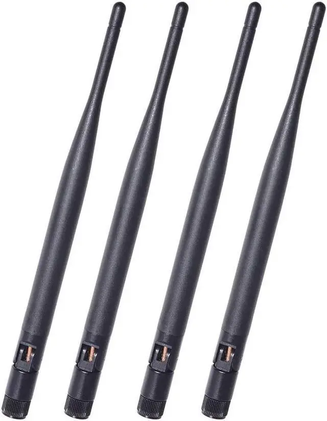 Alt view image 7 of 7 - Bingfu Dual Band WiFi 2.4GHz 5GHz 5.8GHz 6dBi MIMO RP-SMA Male Antenna (4-Pack) for WiFi Router Wireless Network Card USB Adapter Security IP Camera Video Surveillance Monitor