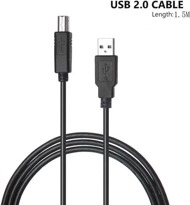Alt view image 5 of 7 - Printer to Computer USB Scanner Cable High Speed A Male to B Male Cord Compatible with HP, Canon, Dell, Epson, Lexmark, Xerox, Samsung and More (10FT)