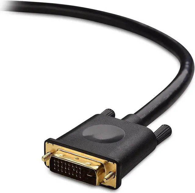 Alt view image 5 of 6 - CL3 in-Wall Rated Bi-Directional HDMI to DVI Cable - 6ft DVI to HDMI Cable HDMI1.4 to DVID Dual Link Cord Black