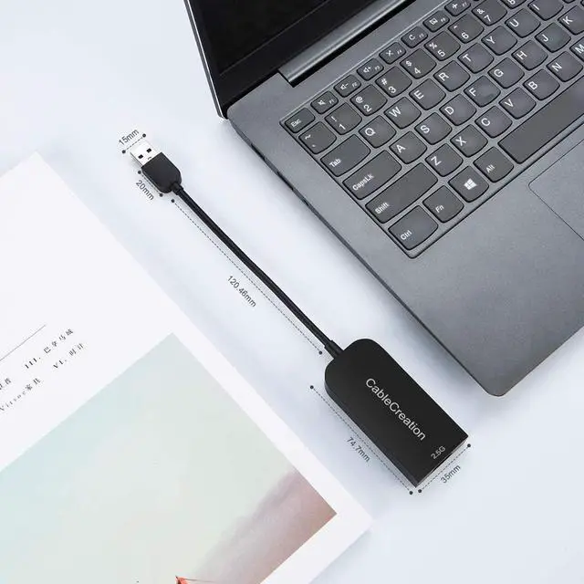Alt view image 7 of 7 - 2.5G Ethernet to USB Adapter, CableCreation USB 3.0 Gigabit LAN Dongle,Wired Network to USB Convertor, Latest Internet rj45 to USB Adapter, for MacBook Windows 10,8.1, macOS X 10.6-10.15, Black